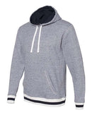 J. America - Peppered Fleece Lapover Hooded Sweatshirt - 8701