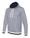 J. America - Peppered Fleece Lapover Hooded Sweatshirt - 8701