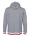 J. America - Peppered Fleece Lapover Hooded Sweatshirt - 8701