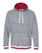 J. America - Peppered Fleece Lapover Hooded Sweatshirt - 8701