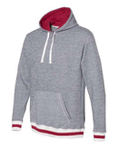 J. America - Peppered Fleece Lapover Hooded Sweatshirt - 8701