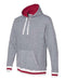 J. America - Peppered Fleece Lapover Hooded Sweatshirt - 8701