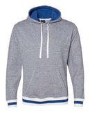 J. America - Peppered Fleece Lapover Hooded Sweatshirt - 8701