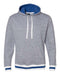 J. America - Peppered Fleece Lapover Hooded Sweatshirt - 8701