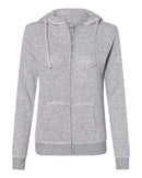 J. America - Women’s Cozy Jersey Hooded Full-Zip - 8656