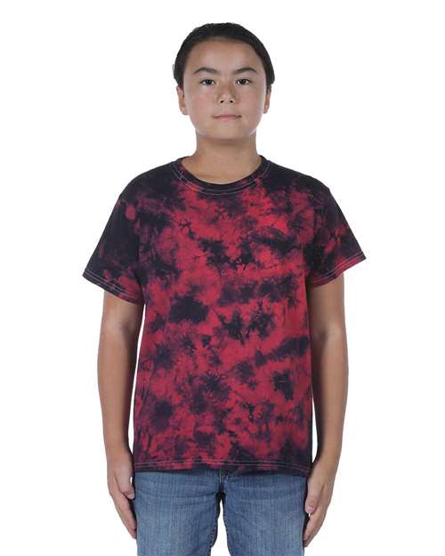 Dyenomite - Youth Crystal Tie Dye T-Shirt - 20BCR