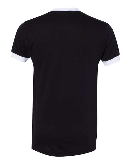 American Apparel - Unisex 50/50 Ringer Tee - BB410W