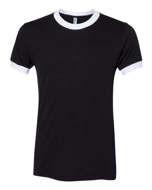 American Apparel - Unisex 50/50 Ringer Tee - BB410W