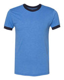 American Apparel - Unisex 50/50 Ringer Tee - BB410W