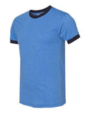 American Apparel - Unisex 50/50 Ringer Tee - BB410W