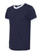 American Apparel - Unisex 50/50 Ringer Tee - BB410W