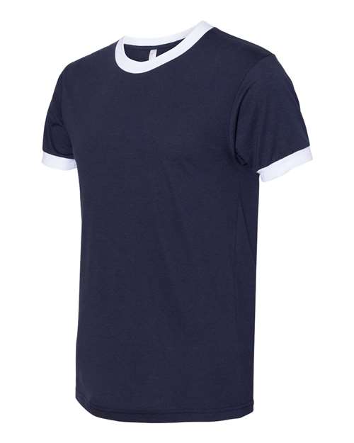 American Apparel - Unisex 50/50 Ringer Tee - BB410W