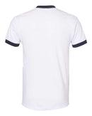 American Apparel - Unisex 50/50 Ringer Tee - BB410W