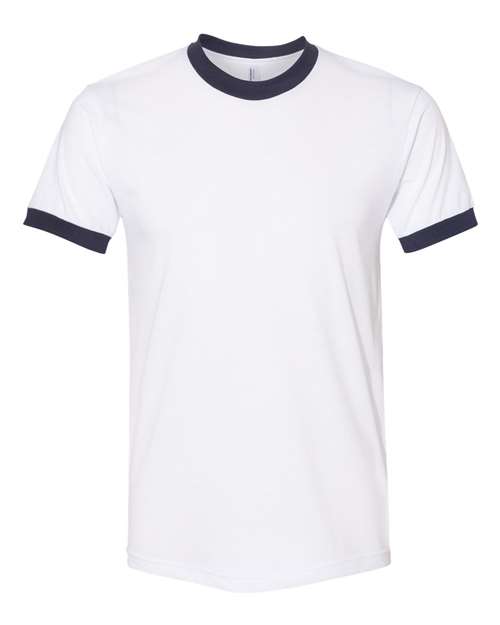 American Apparel - Unisex 50/50 Ringer Tee - BB410W