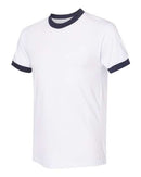 American Apparel - Unisex 50/50 Ringer Tee - BB410W