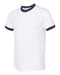 American Apparel - Unisex 50/50 Ringer Tee - BB410W