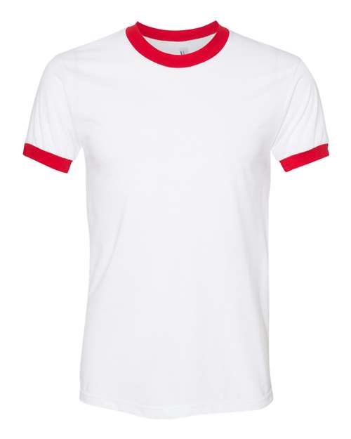 American Apparel - Unisex 50/50 Ringer Tee - BB410W