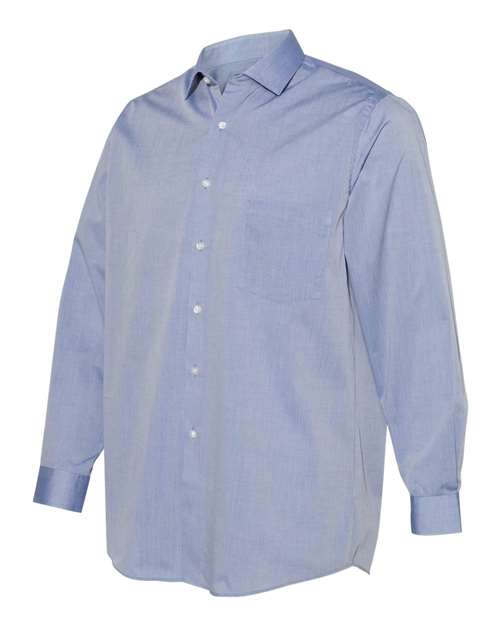 Van Heusen - Chambray Spread Flex Collar Shirt - 13V0465