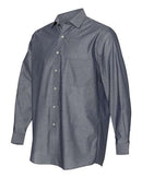 Van Heusen - Chambray Spread Flex Collar Shirt - 13V0465