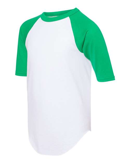 Augusta Sportswear - Youth Three-Quarter Sleeve Baseball Jersey - 4421