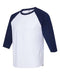 JERZEES - Premium Blend Ringspun Three-Quarter Sleeve Raglan Baseball T-Shirt - 560RR