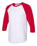 JERZEES - Premium Blend Ringspun Three-Quarter Sleeve Raglan Baseball T-Shirt - 560RR