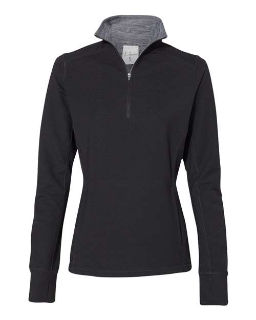 J. America - Women’s Omega Stretch Quarter-Zip Pullover - 8433