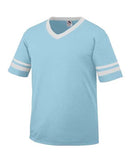 Augusta Sportswear - Youth V-Neck Jersey with Striped Sleeves - 361