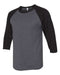 JERZEES - Premium Blend Ringspun Three-Quarter Sleeve Raglan Baseball T-Shirt - 560RR