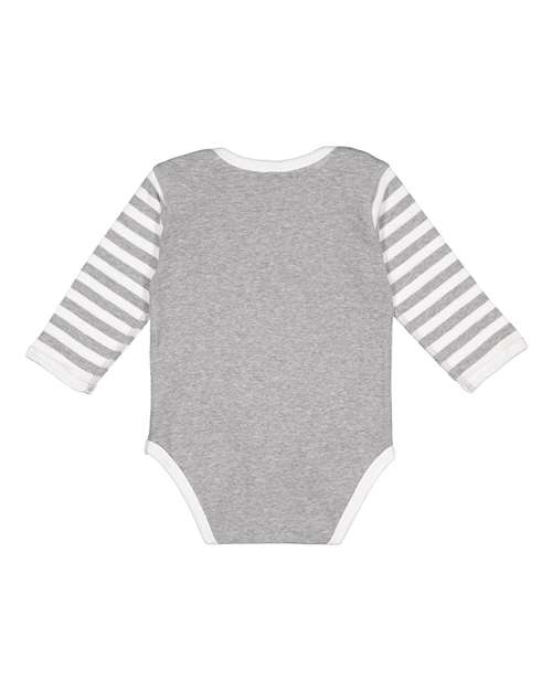 Rabbit Skins - Infant Long Sleeve Baby Rib Bodysuit - 4411