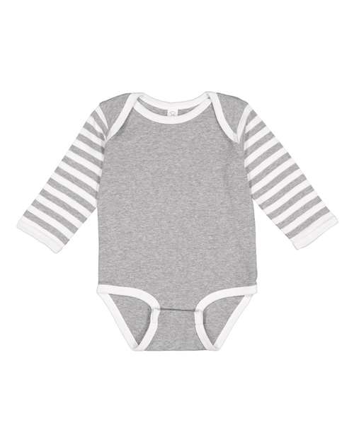 Rabbit Skins - Infant Long Sleeve Baby Rib Bodysuit - 4411