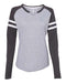 LAT - Women's Fine Jersey Mash Up Long Sleeve T-Shirt - 3534