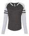 LAT - Women's Fine Jersey Mash Up Long Sleeve T-Shirt - 3534