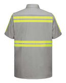 Red Kap - Enhanced Visibility Short Sleeve Cotton Work Shirt - SC40E