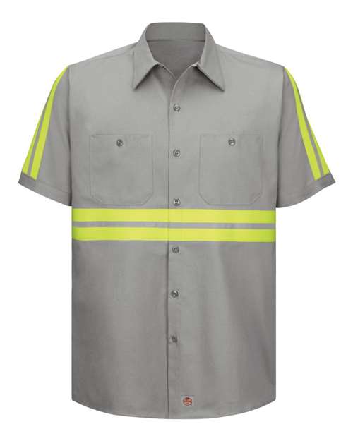 Red Kap - Enhanced Visibility Short Sleeve Cotton Work Shirt - SC40E