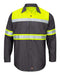 Red Kap - Hi-Visibility Colorblock Ripstop Long Sleeve Work Shirt - SY70