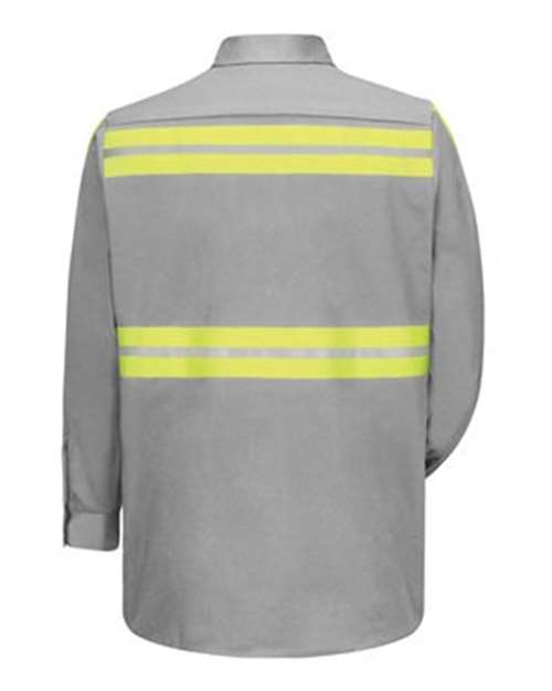 Red Kap - Enhanced Visibility Cotton Work Shirt Long Sizes - SC30EL