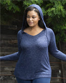 Boxercraft - Women's Plus Size Cuddle Fleece V-Neck Hooded Pullover - PL07