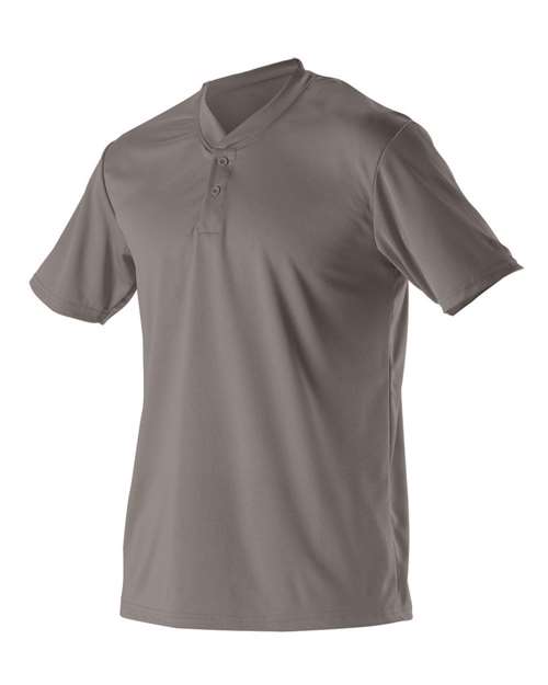 Alleson Athletic - Baseball Two Button Henley Jersey - 522MM (More Color)