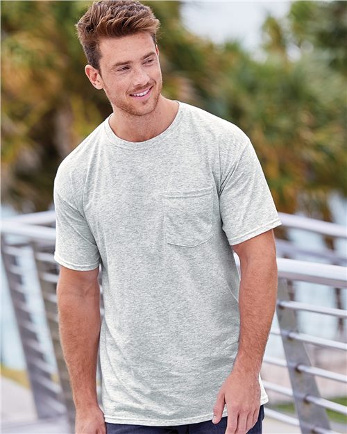 Fruit of the Loom - HD Cotton T-Shirt with a Pocket - 3930PR