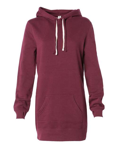 Independent Trading Co. - Women’s Special Blend Hooded Sweatshirt Dress - PRM65DRS