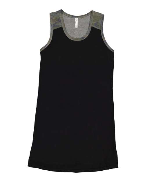 LAT - Women's Fine Jersey Racerback Tank Dress - 3523