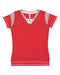 LAT - Women's Lace Up Fine Jersey Tee - 3533