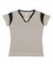 LAT - Women's Lace Up Fine Jersey Tee - 3533