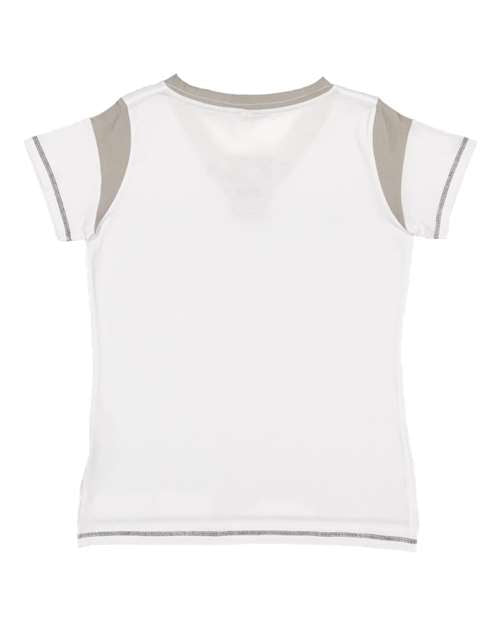 LAT - Women's Lace Up Fine Jersey Tee - 3533