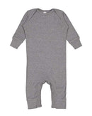 Rabbit Skins - Infant Long Legged Baby Rib Bodysuit - 4412