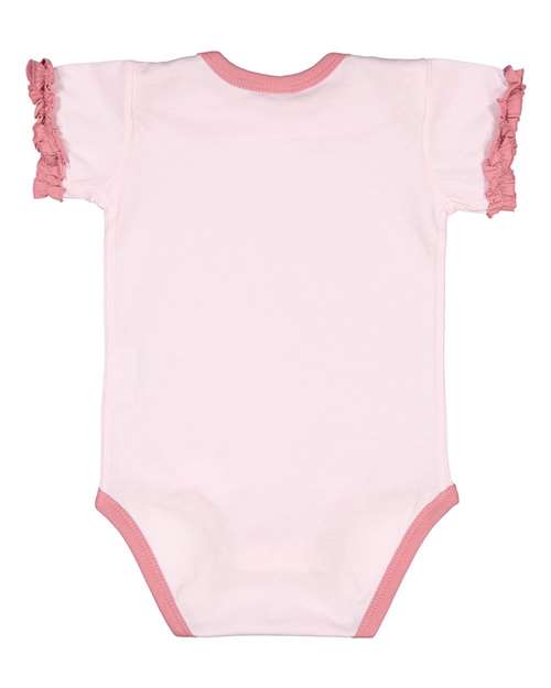 Rabbit Skins - Infant Ruffle Fine Jersey Bodysuit - 4429