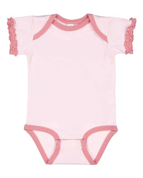 Rabbit Skins - Infant Ruffle Fine Jersey Bodysuit - 4429