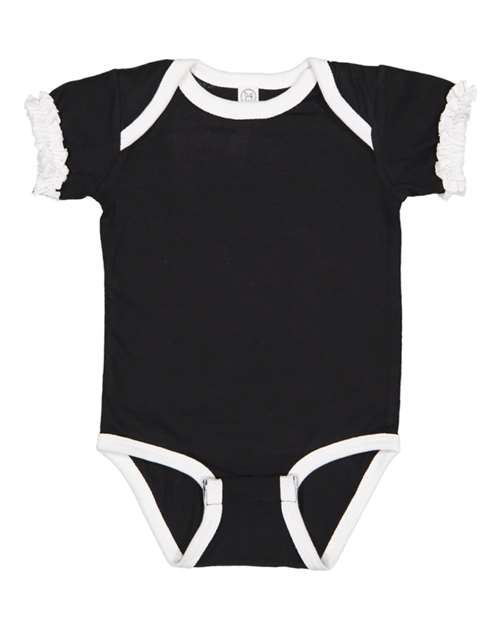 Rabbit Skins - Infant Ruffle Fine Jersey Bodysuit - 4429