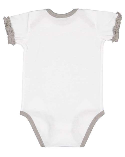 Rabbit Skins - Infant Ruffle Fine Jersey Bodysuit - 4429